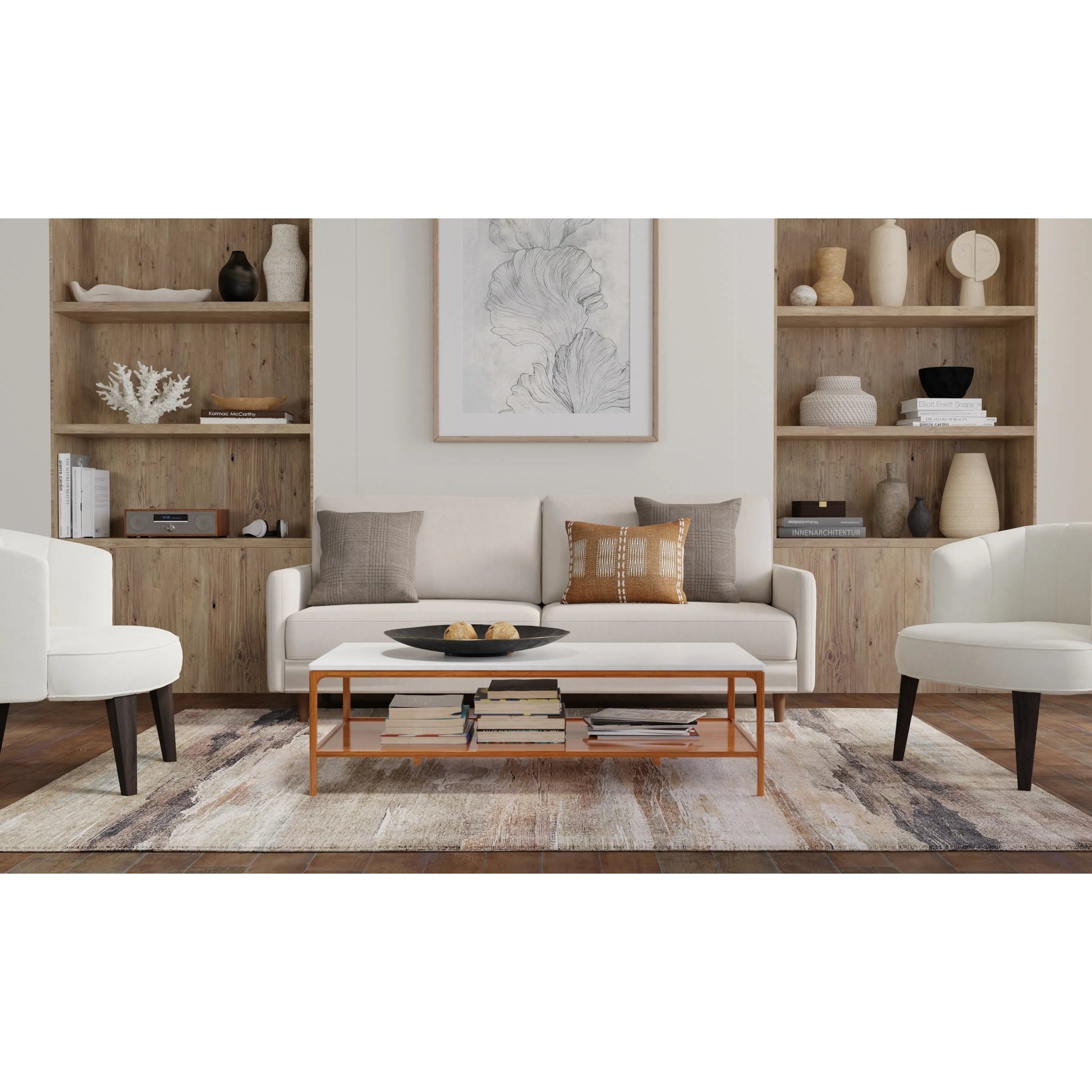 Pearson PRS39SBF Rug by Feizy in green, ivory, brown. Made from polyester in a unique style.