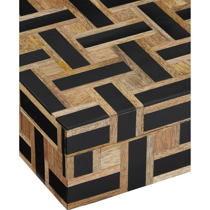 Aarna Box Set by Currey and Company. Made from composite, wood, engineered hardwood, linen in a modern style.