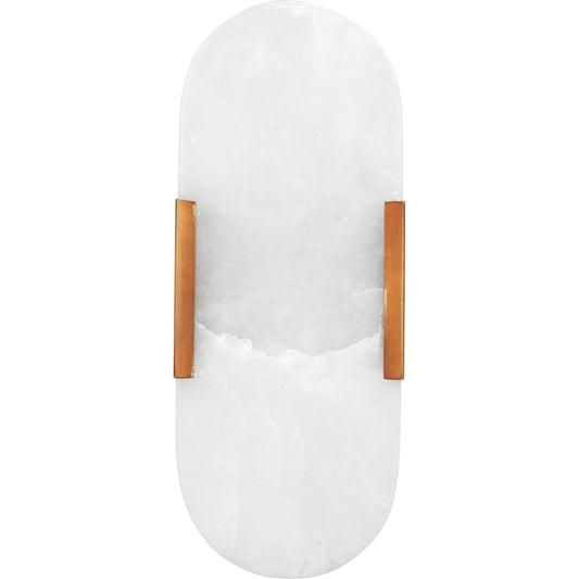 Delphi Wall Sconce by Jamie Young. Made from alabaster, steel in a eclectic & global style.