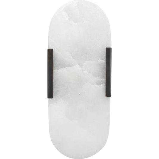Delphi Wall Sconce by Jamie Young. Made from alabaster, steel in a eclectic & global style.