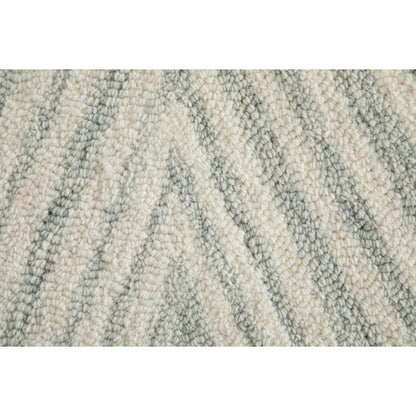 Wallace WAL8A41F Rug by Feizy in gray, ivory. Made from wool in a unique style.