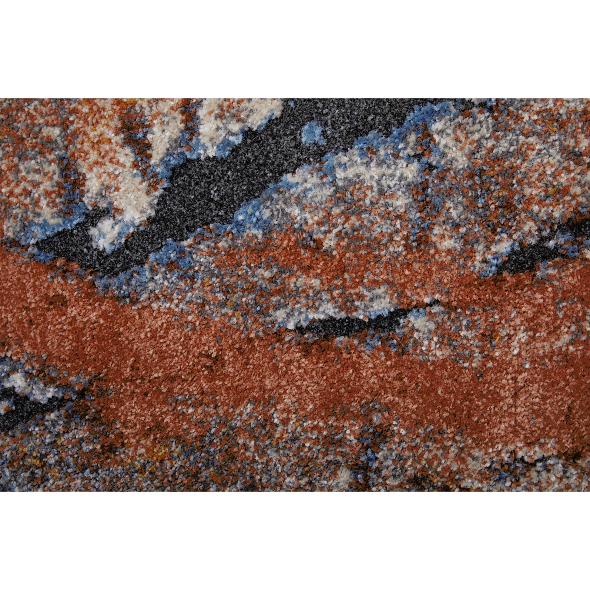 Gilmore Rug - 39MPF by Feizy in blue, orange, gray. Made from polypropylene in a unique style.