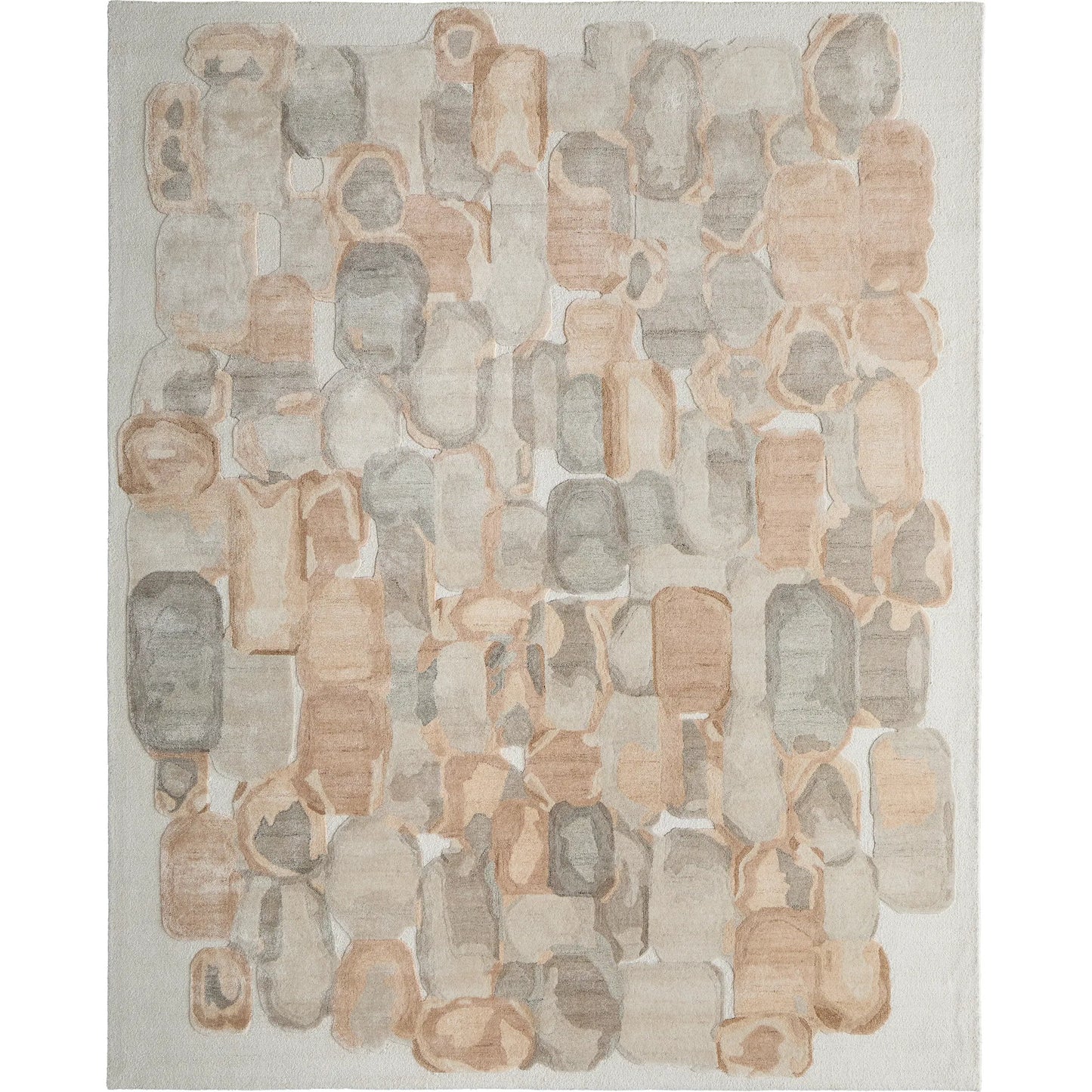 001 SI-2518408,SI-2518409,SI-2518410,SI-2518411,SI-2518412 | Primary Silo | Kendall KDL8A61F Rug by Feizy in tan, gray, ivory. Made from viscose, wool in a unique style.