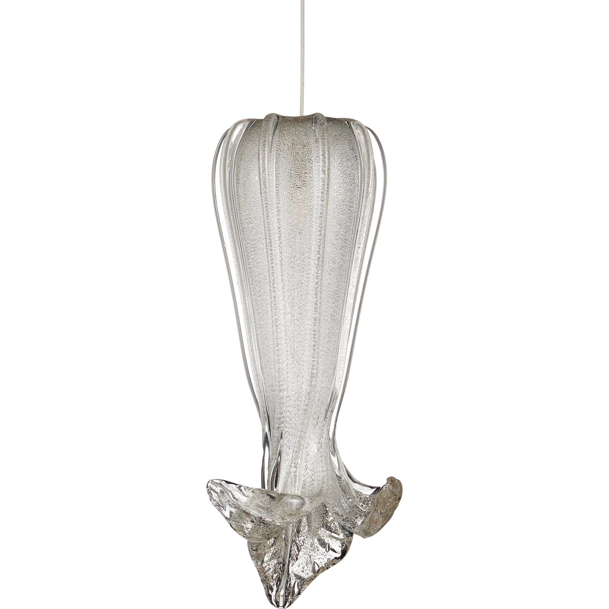 Calmar Pendant by Currey and Company in opaque. Made from art glass in a modern style.