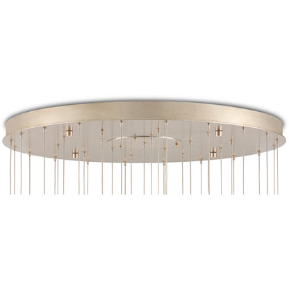 Pathos 36-LIGHT Multi-Drop Pendant by Currey and Company in antique silver, antique gold, matte charcoal, silver. Made from glass in a modern style.