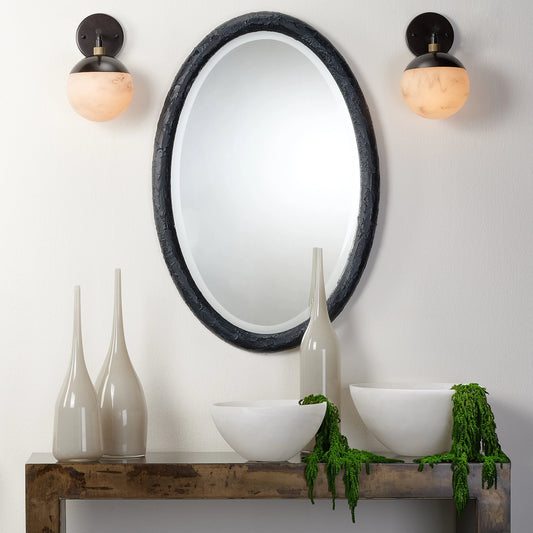 Metro Wall Sconce by Jamie Young in oil rubbed bronze. Made from metal in a modern style.