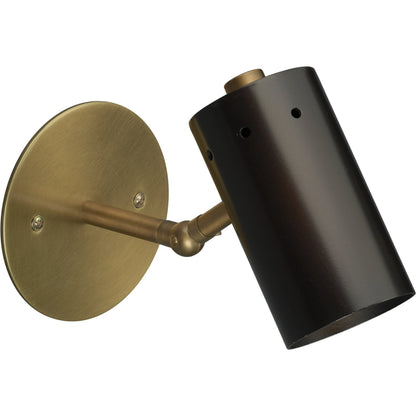 Milano Sconce by Jamie Young in oil rubbed bronze antique brass. Made from steel in a modern style.