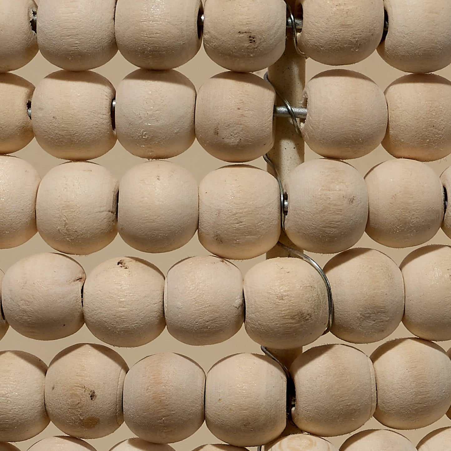 006 SI-1961314 | Closeup | Seawall Beaded Cone Sconce by Jamie Young. Made from iron, mango wood in a coastal style.