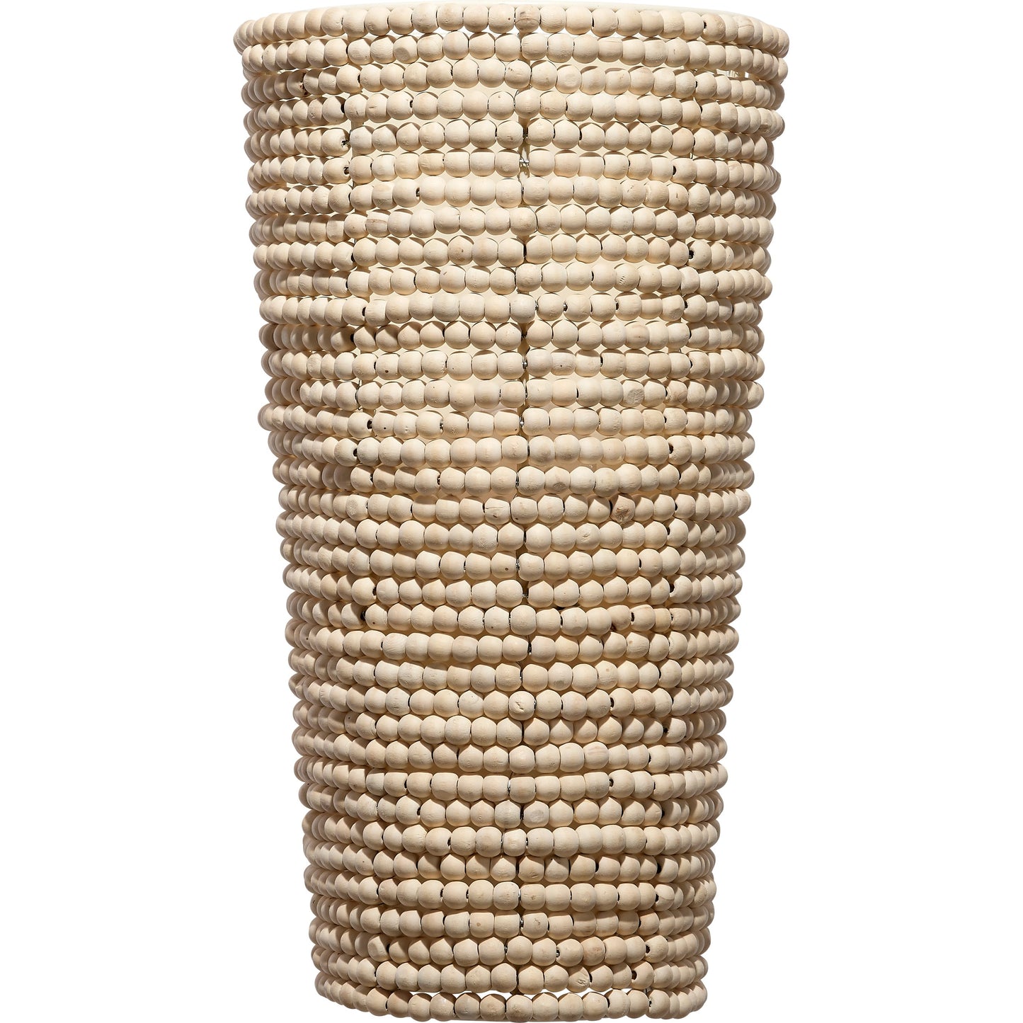 002 SI-1961314 | Additional Silo | Seawall Beaded Cone Sconce by Jamie Young. Made from iron, mango wood in a coastal style.