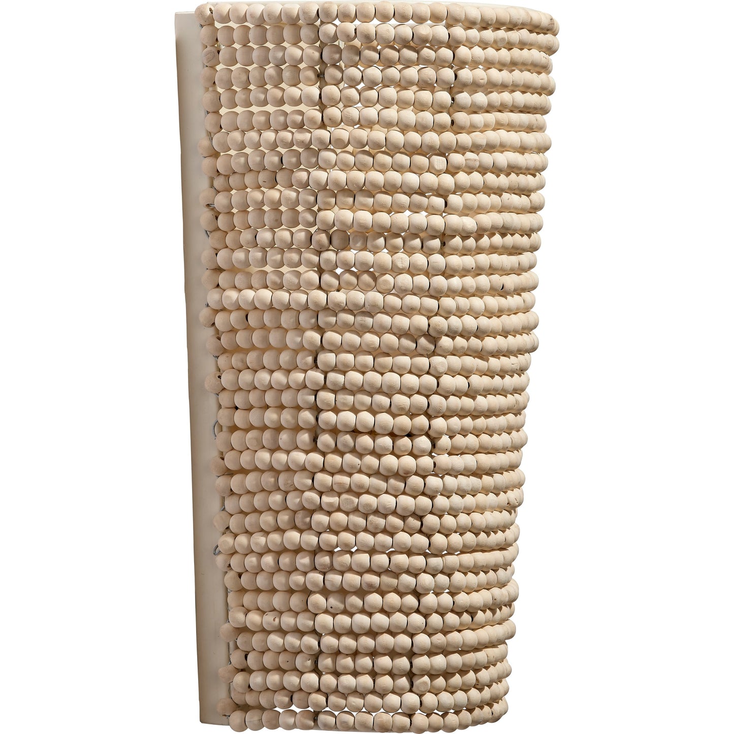 005 SI-1961314 | Additional Silo | Seawall Beaded Cone Sconce by Jamie Young. Made from iron, mango wood in a coastal style.