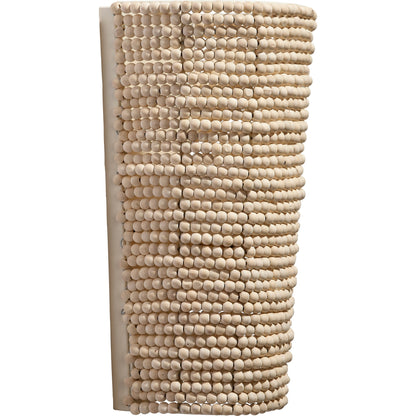 Seawall Beaded Cone Sconce by Jamie Young. Made from iron, mango wood in a coastal style.