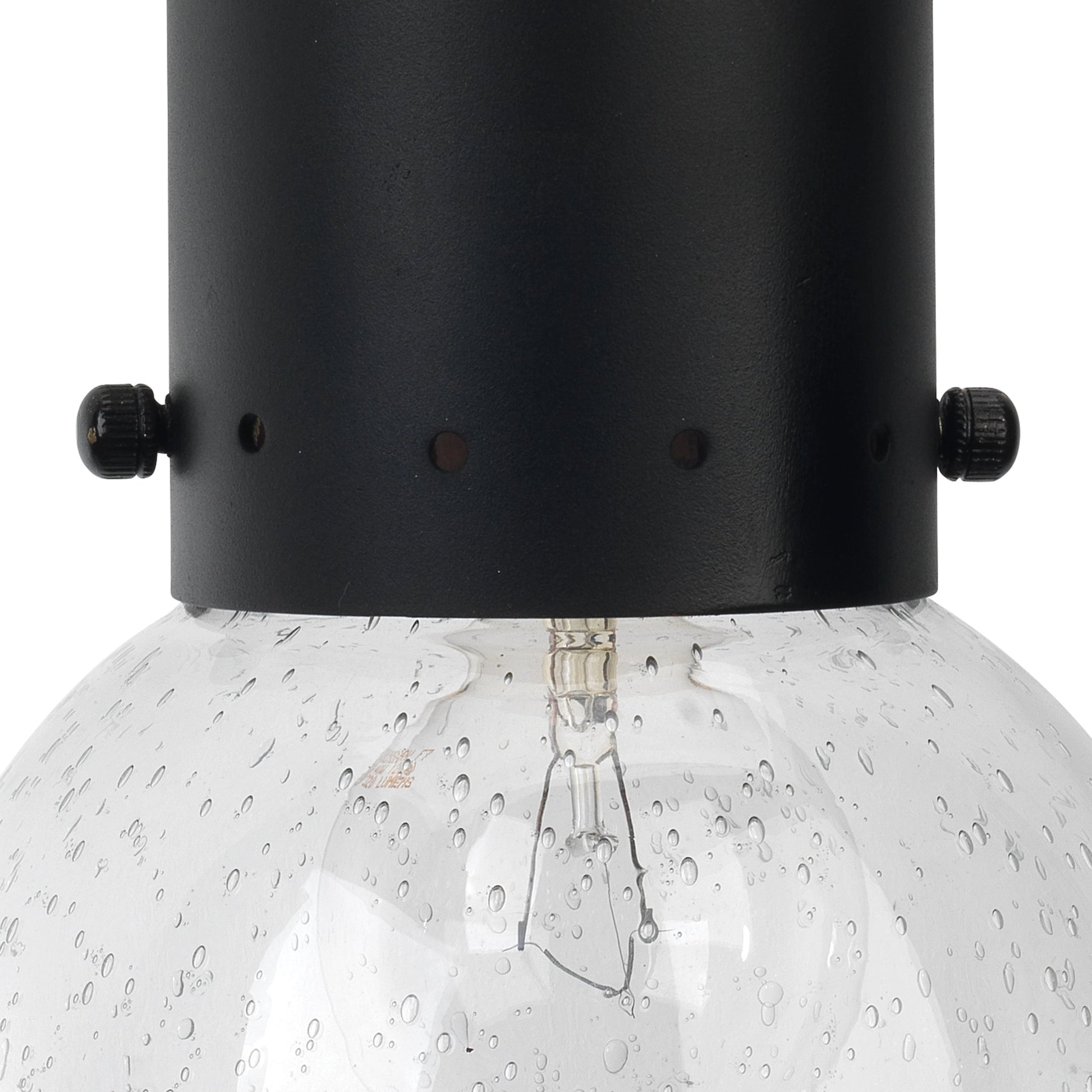 Strada Pendant Sconce by Jamie Young in oil rubbed bronze, antique brass, clear seeded glass. Made from steel, glass in a modern style.