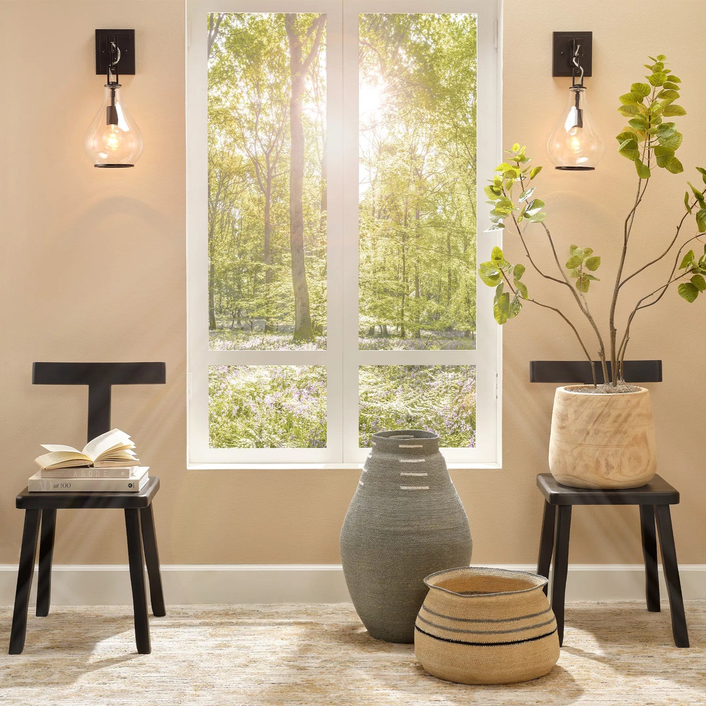 004 SI-1831485 | Lifestyle | Tear Drop Wall Sconce by Jamie Young in oil rubbed bronze. Made from metal in a modern style.