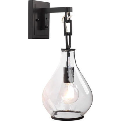 Tear Drop Wall Sconce by Jamie Young in oil rubbed bronze. Made from metal in a modern style.