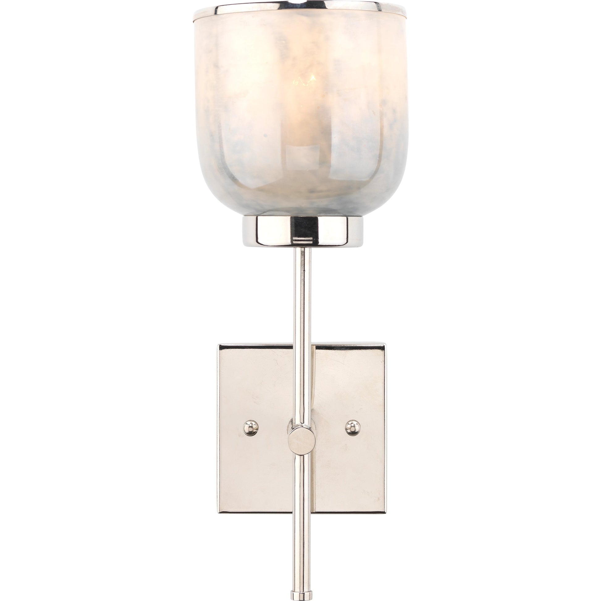 Vapor Single Wall Sconce by Jamie Young in opal, nickel. Made from iron, glass in a modern style.