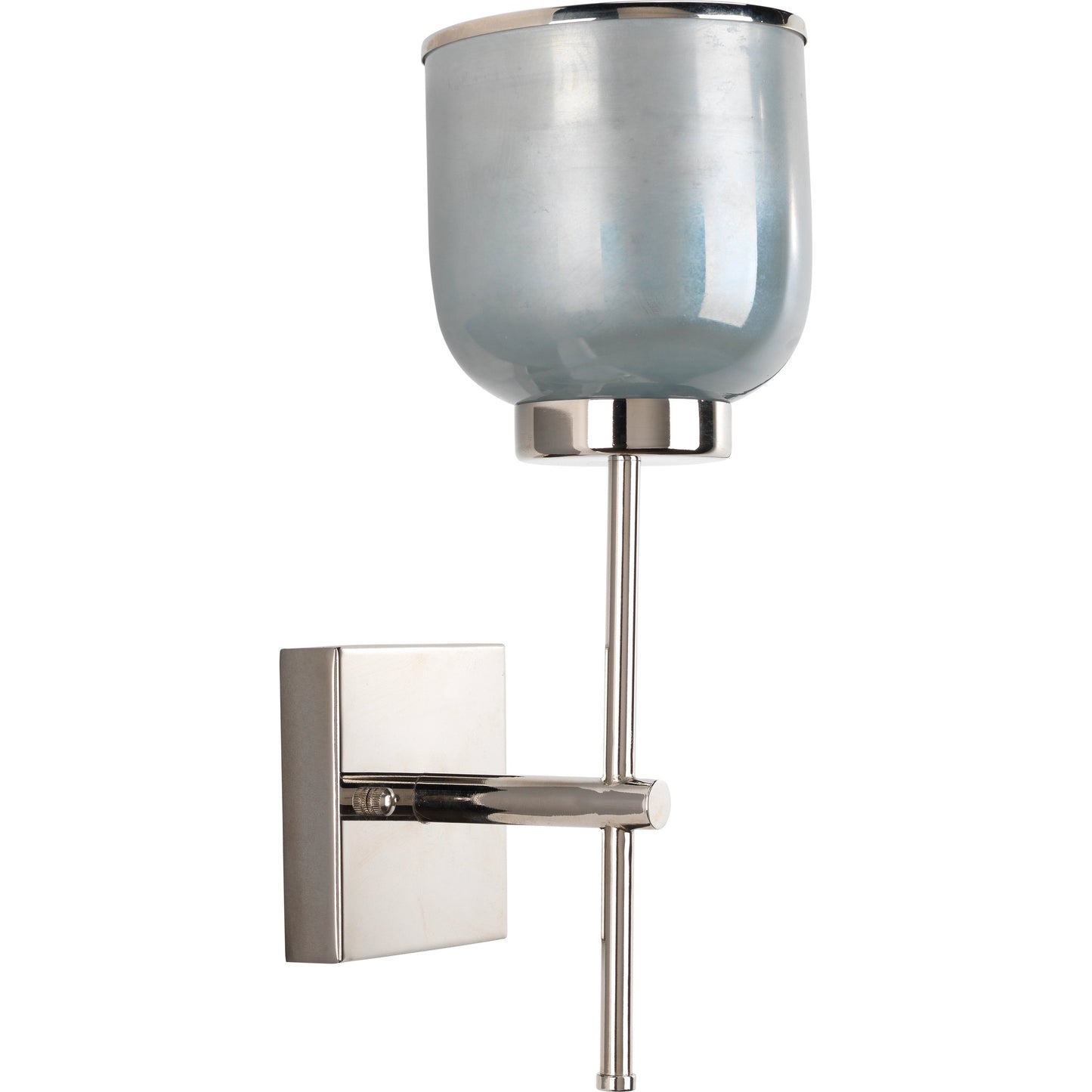 001 SR-912993 | Primary Silo | Vapor Single Wall Sconce by Jamie Young in opal, nickel. Made from iron, glass in a modern style.