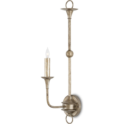 Nottaway Single Wall Sconce by Currey and Company. Made from wrought iron in a traditional style.