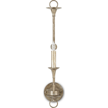 Nottaway Single Wall Sconce by Currey and Company. Made from wrought iron in a traditional style.