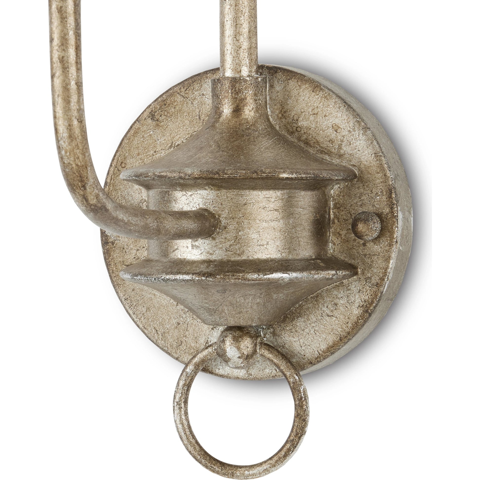 Nottaway Single Wall Sconce by Currey and Company. Made from wrought iron in a traditional style.