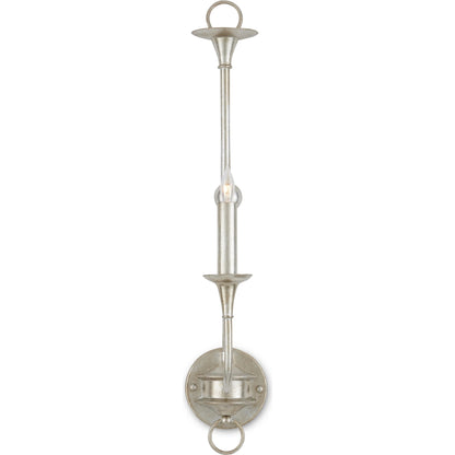 Nottaway Single Wall Sconce by Currey and Company. Made from wrought iron in a traditional style.
