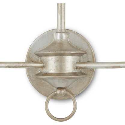 Nottaway Double Wall Sconce by Currey and Company. Made from wrought iron in a traditional style.