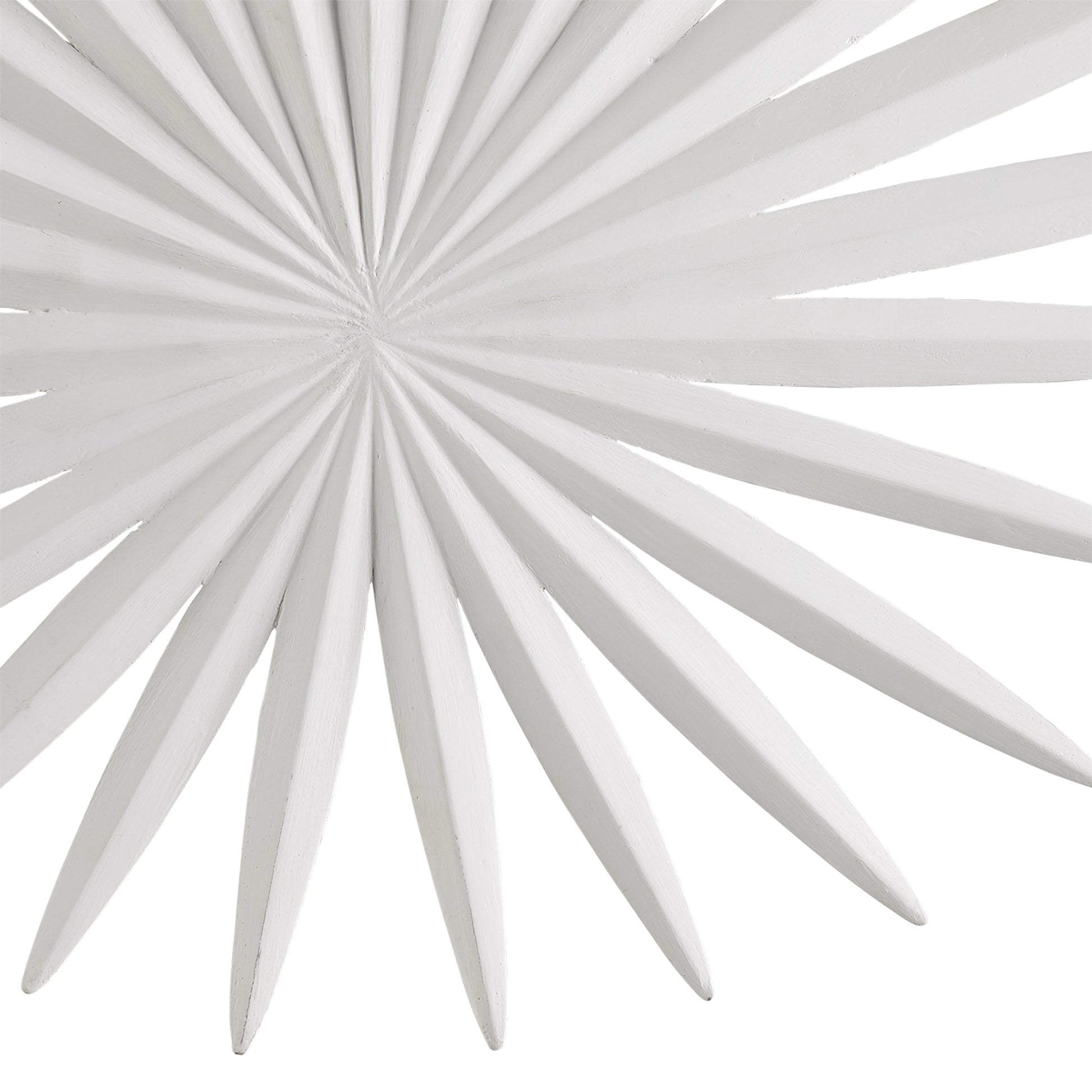 Bismarkia Wall Sconce by Currey and Company in gesso white. Made from wrought iron in a modern style.