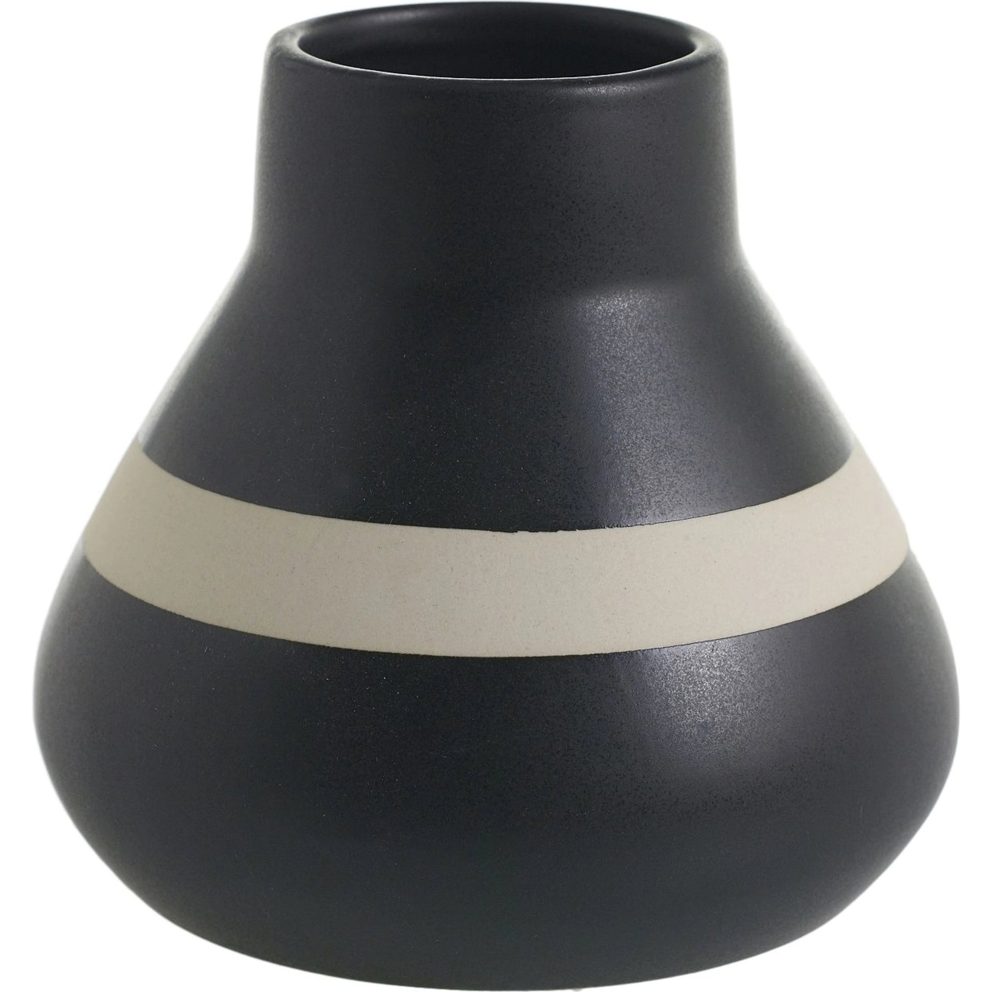Tribeca Vase by Accent Decor in black. Made from ceramic in a modern style.
