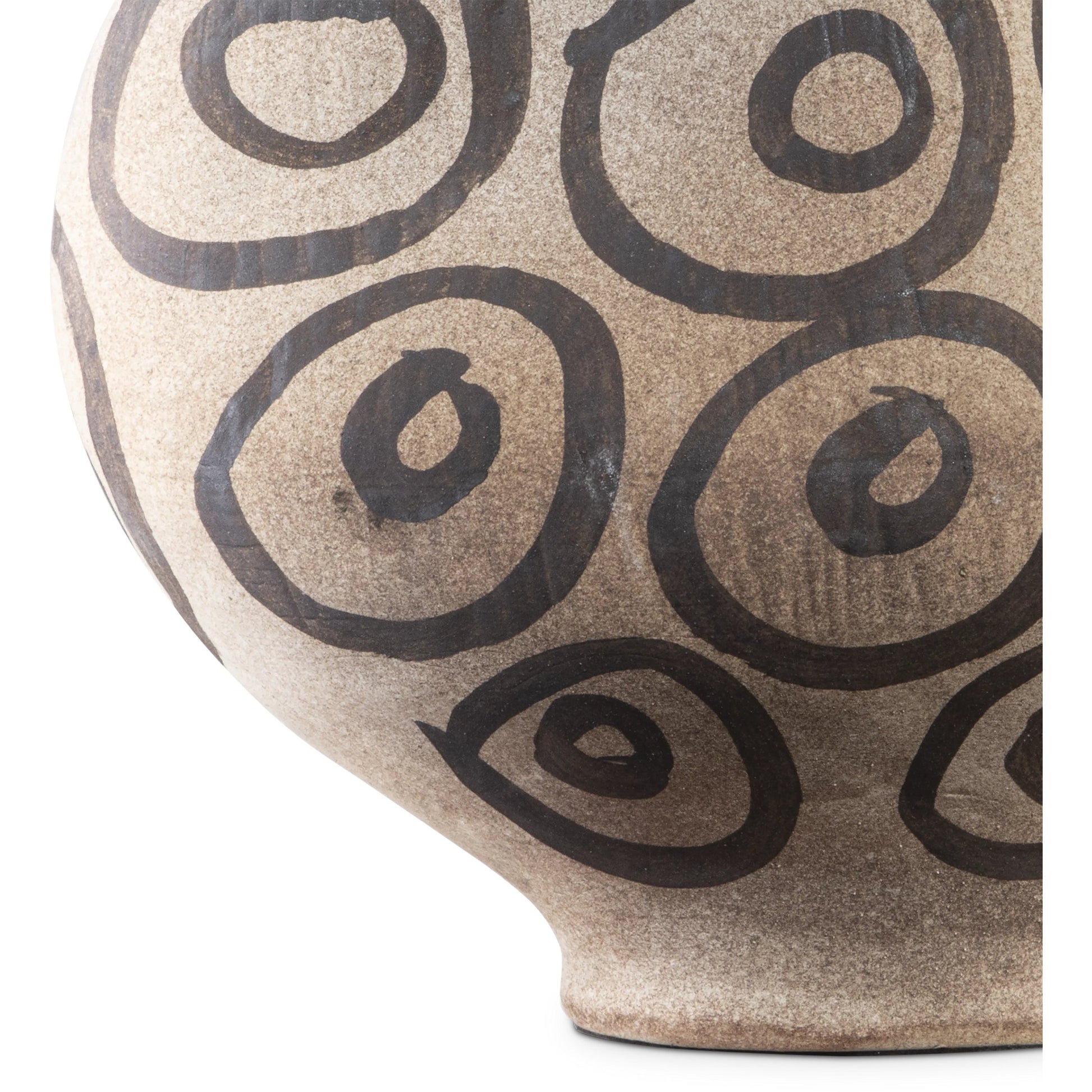 Han Dynasty Bowl by Currey and Company in textured brown, light earth. Made from porcelain in a modern style.