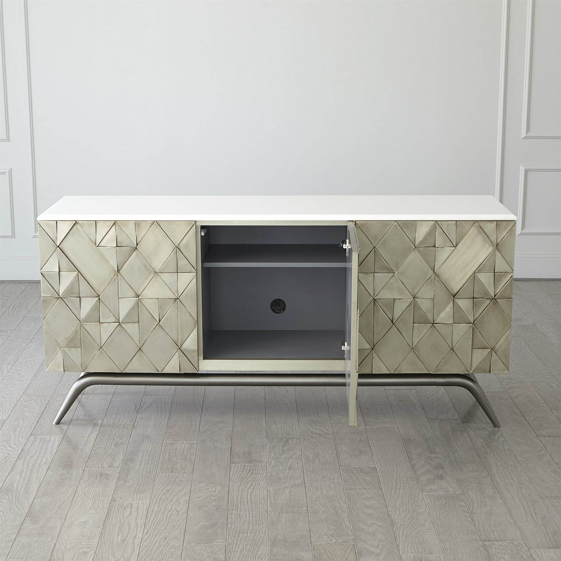 Triangle Cabinet by Global Views. Made from unique in a modern style.