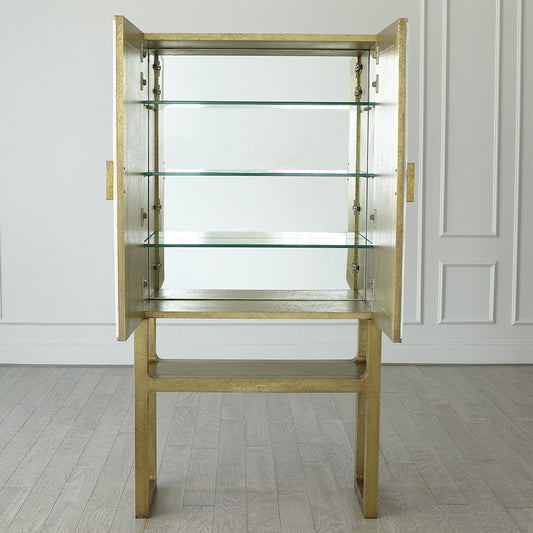 Gypsum Bar Cabinet by Global Views. Made from wood, mdf salenite in a eclectic & global style.