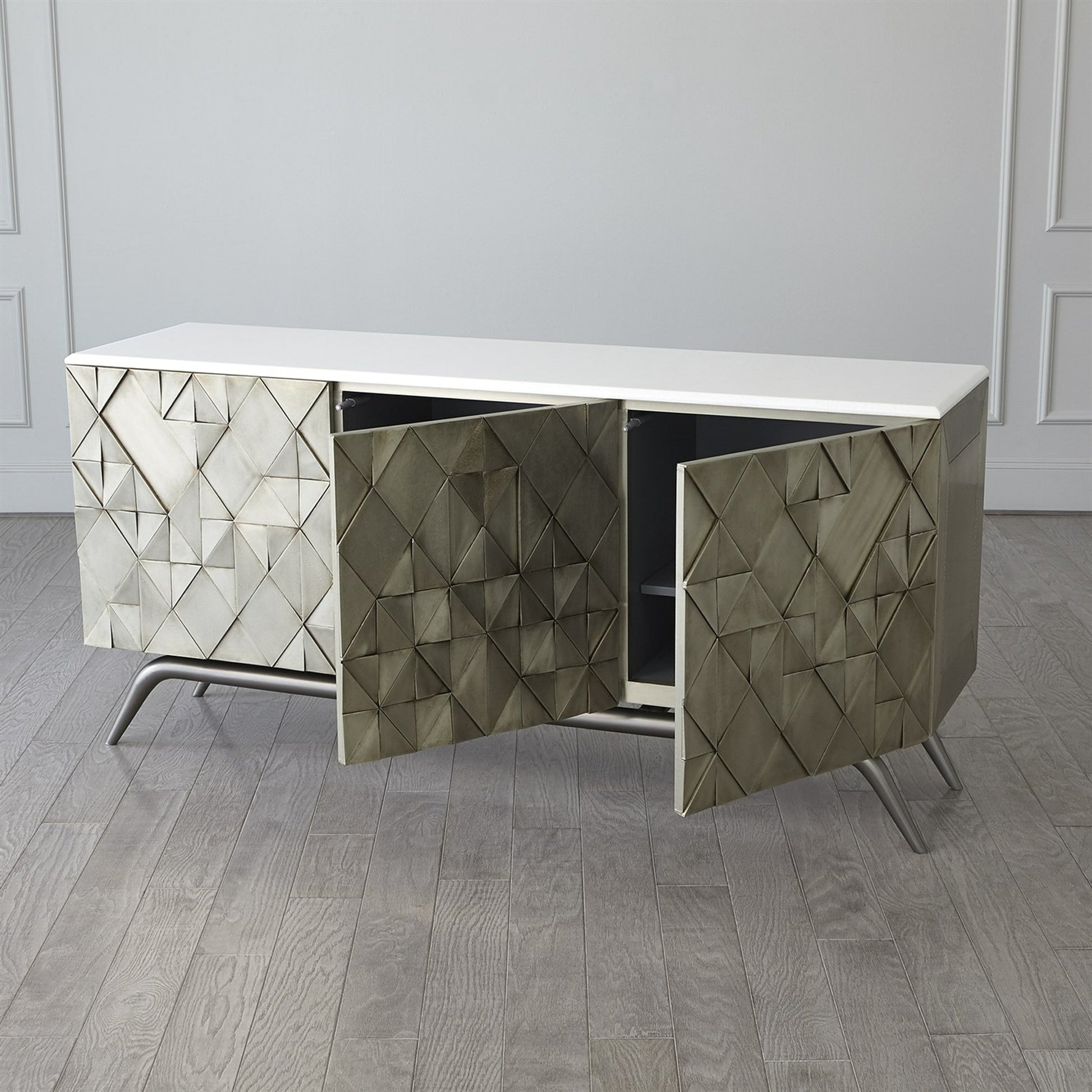 Triangle Cabinet by Global Views. Made from unique in a modern style.