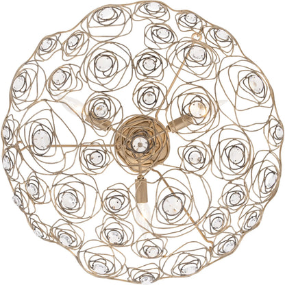 Ethereal Rose Inverted Semi-Flush by Varaluz in havana gold ombre. Made from unique in a modern style.