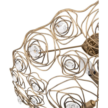 Ethereal Rose Inverted Semi-Flush by Varaluz in havana gold ombre. Made from unique in a modern style.