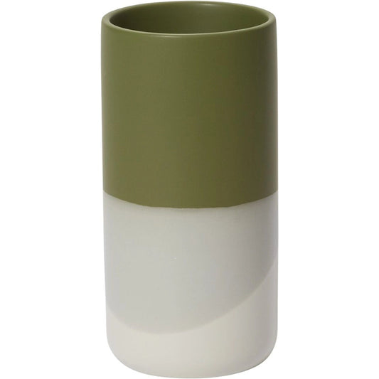 Lauris Vase by Accent Decor in green. Made from ceramic in a modern style.