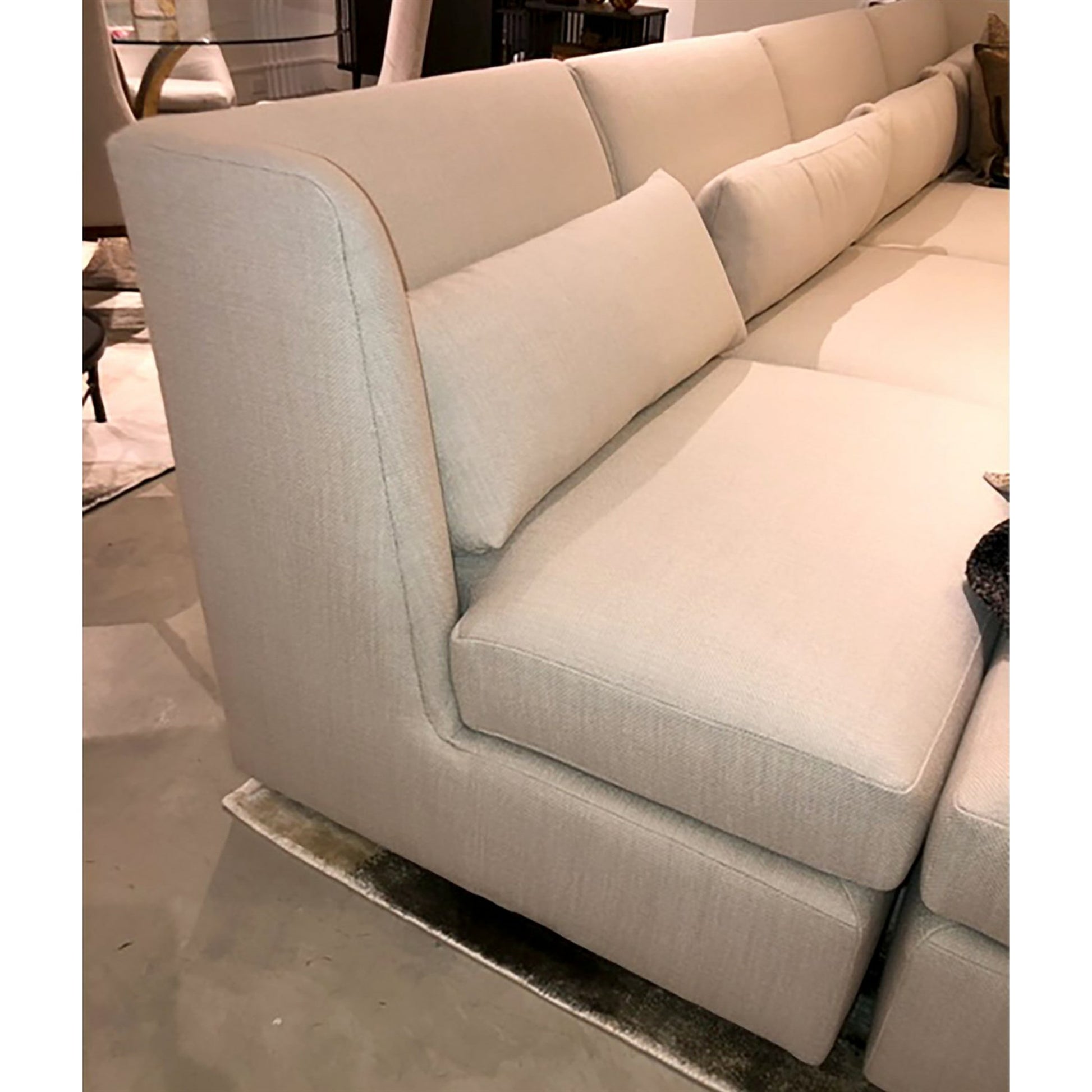 Alder Sectional Arm Chair by Global Views. Made from 7, 8 furniture grade hardwood, plywood mix kiln dried wood in a modern style.