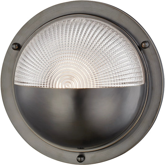 Hughes Wall Sconce by Hudson Valley in old bronze. Made from brass in a transitional style.