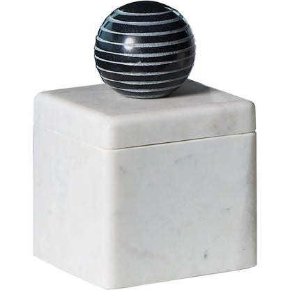 La Boite Box by Global Views. Made from white banswara, black bheslana in a eclectic & global style.