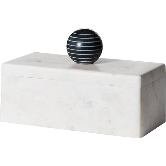 La Boite Box by Global Views. Made from white banswara, black bheslana in a eclectic & global style.