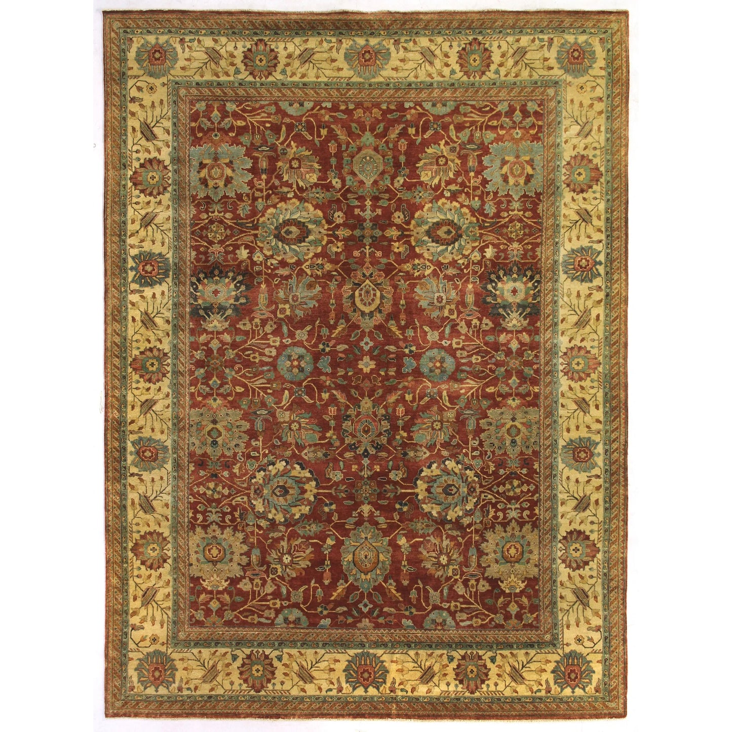 005 SI-2384351 | Primary Silo | Fine Serapi Rug by Exquisite Rugs in rust, light gold. Made from new zealand wool in a unique style.
