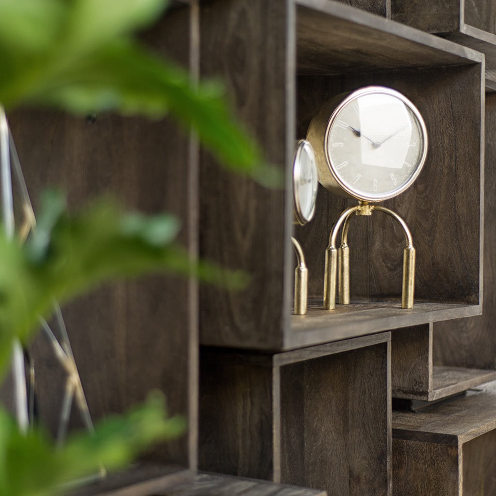 Simul Shelving Unit by Mercana in beige. Made from unique in a coastal style.
