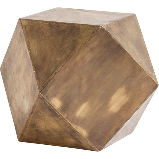 Exagoni End/Side Table by Mercana in brown/gold. Made from unique in a modern style.