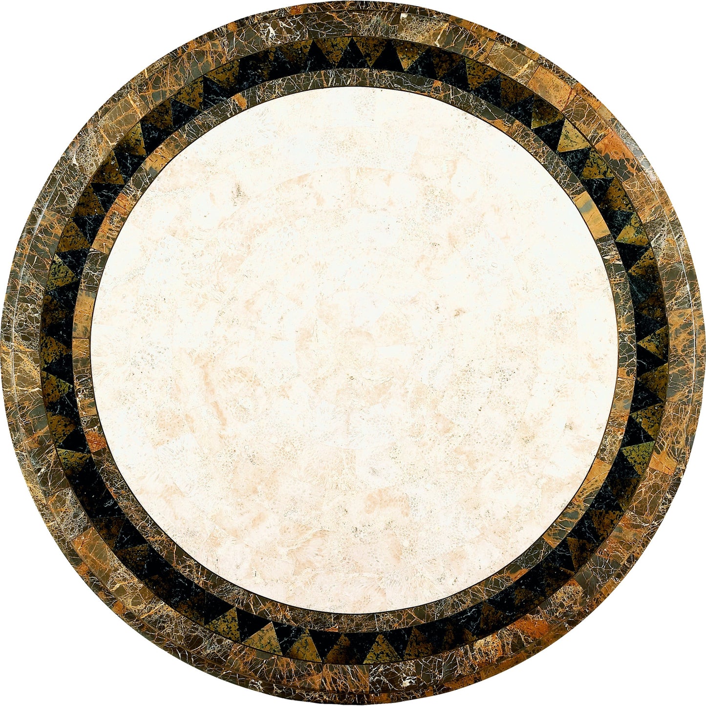 002 O-BUTLER-5026070 | Additional Silo | Foyer Table by Butler Specialty Company in multi-color and heritage. Made from wood soilds, wood products, resin, fossil stone, brass in a traditional style.