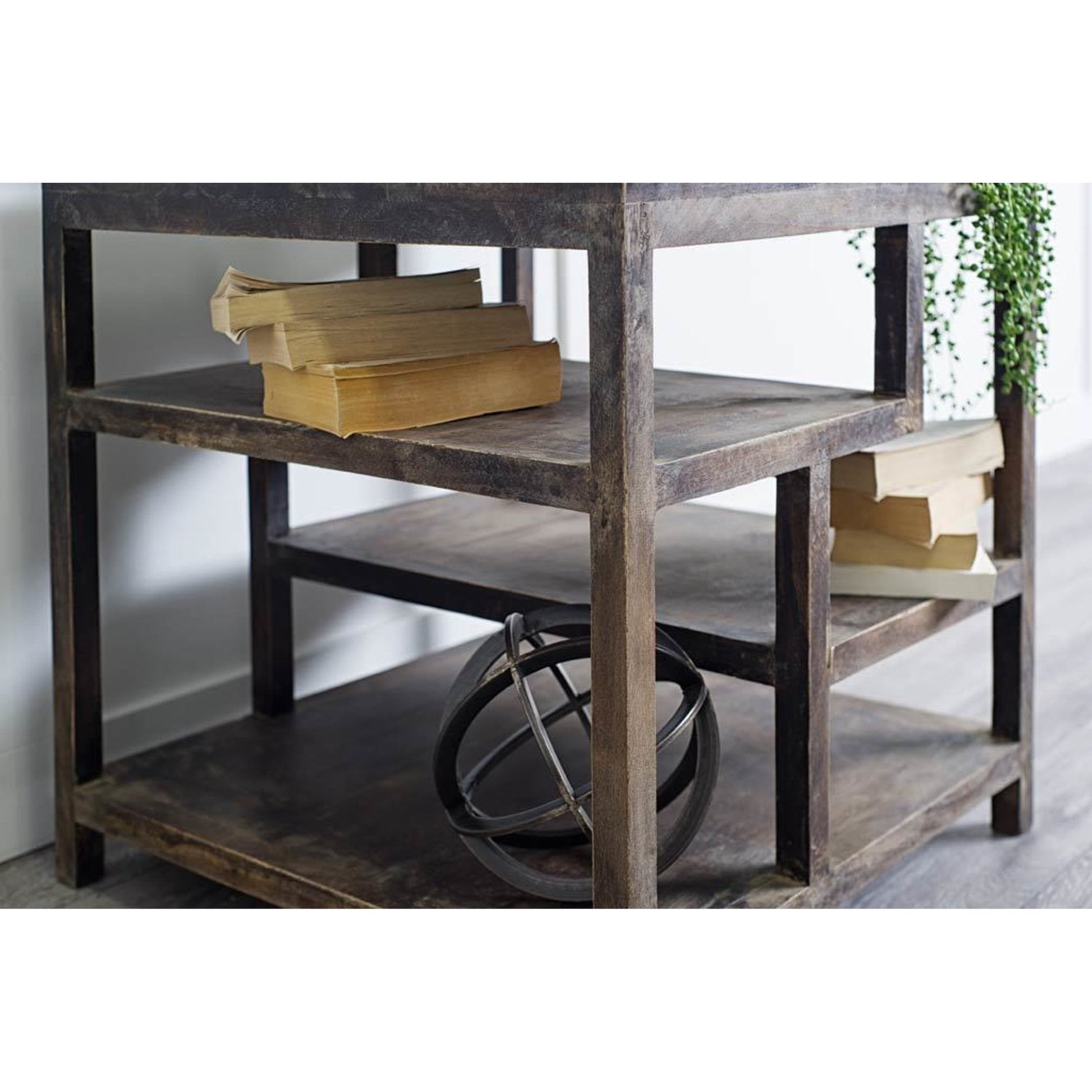 Wright End/Side Table by Mercana in brown. Made from unique in a eclectic & global style.