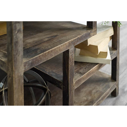 Wright End/Side Table by Mercana in brown. Made from unique in a eclectic & global style.