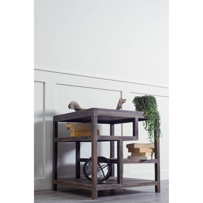 Wright End/Side Table by Mercana in brown. Made from unique in a eclectic & global style.