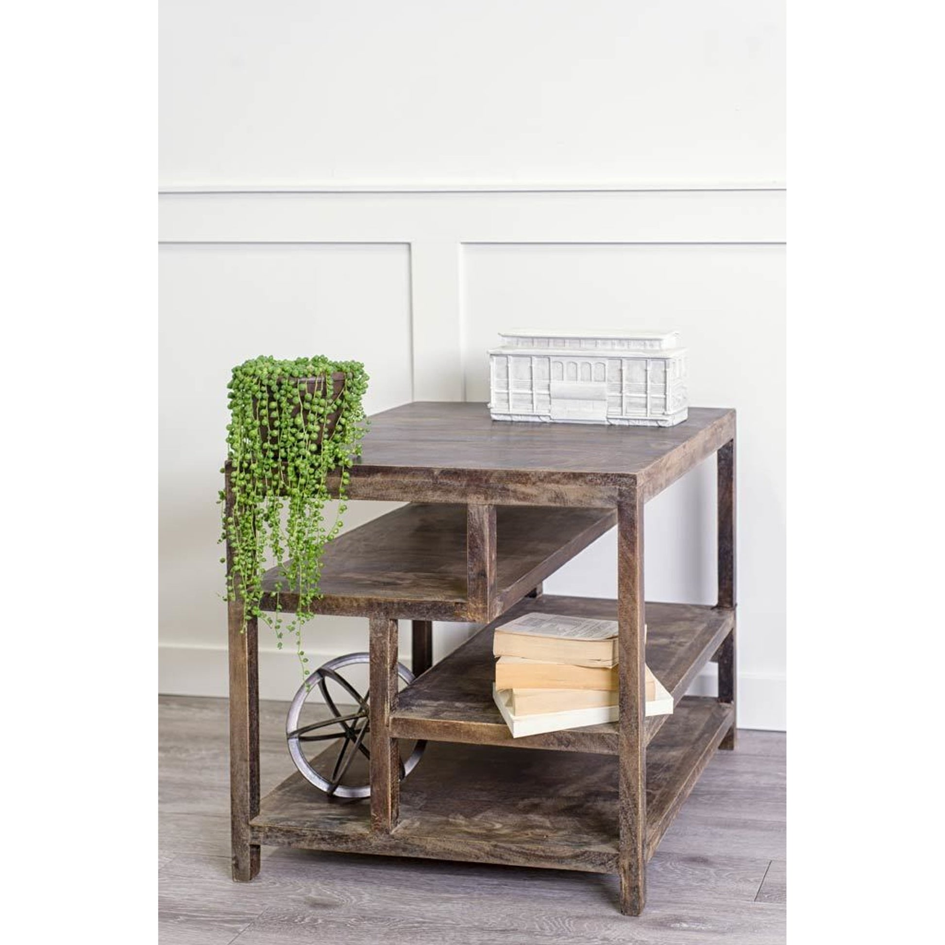 Wright End/Side Table by Mercana in brown. Made from unique in a eclectic & global style.