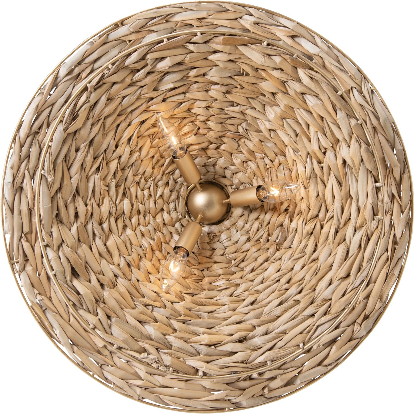 002 SI-2332105 | Additional Silo | Hilton Head 2-Tier Pendant by Varaluz in french gold, natural seagrass. Made from unique in a rustic style.