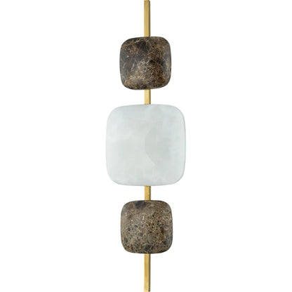 Salisbury Wall Sconce by Corbett in vintage brass. Made from brass in a modern style.