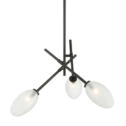 Alberton 3 Light Chandelier by Hudson Valley in aged brass. Made from steel in a modern style.