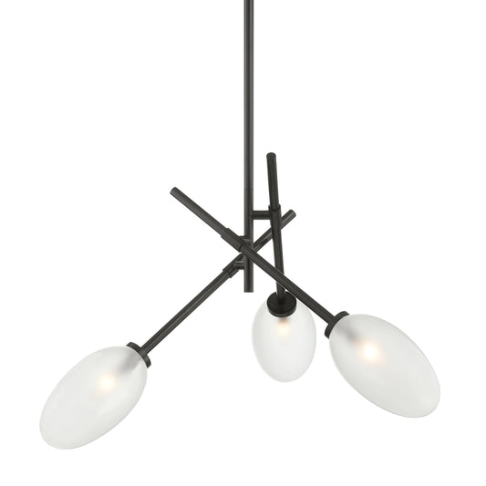 Alberton 3 Light Chandelier by Hudson Valley. Made from steel in a modern style.